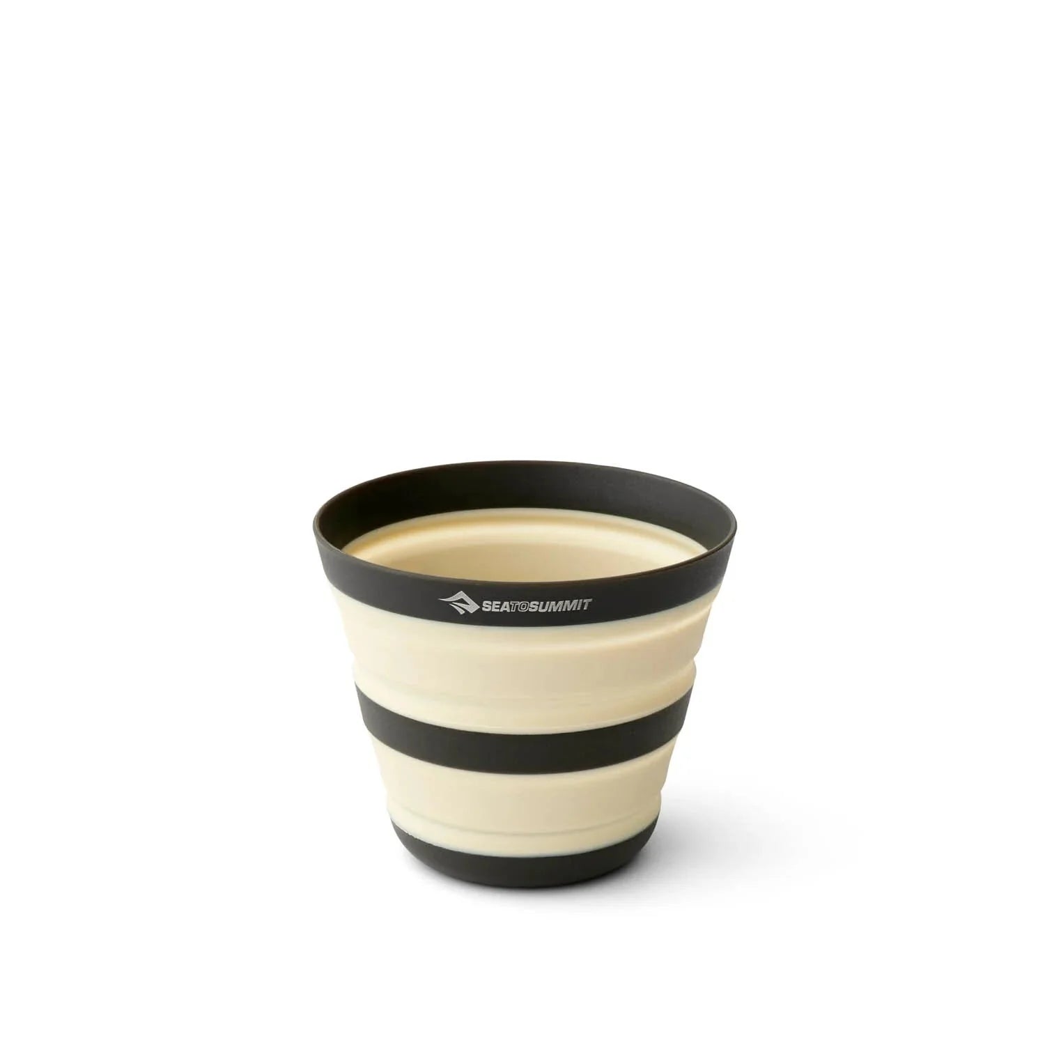 Sea to Summit Frontier Ultralight Collapsible Cup shown open in the Bone White color.