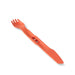 Sea to Summit Passage Cutlery Set, Spicy Orange, view of knife and fork connected 