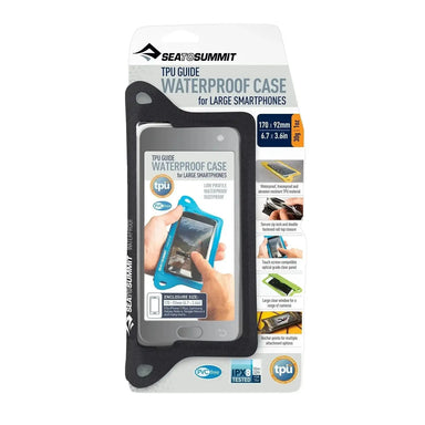 Sea to Summit TPU Guide Waterproof Case for Smartphones, Black, front view 