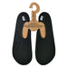 Slipfree Adult's Water Shoes in black, pair top view