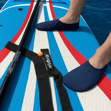 Slipfree Adult's Water Shoes in navy, lifestyle view