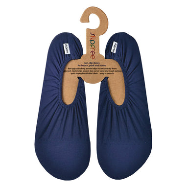 Slipfree Adult's Water Shoes in navy, pair top view