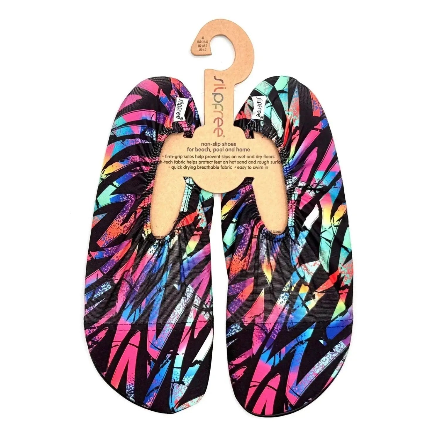Slipfree Adult's Water Shoes in retro carrie, pair top view