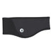 smartwool active fleece wind headband in black front flat view