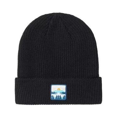 Smartwool Chasing Mountains Patch Beanie, Black, front view 