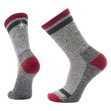 smartwool everyday cozy larimer crew socks in tibetan red pair view