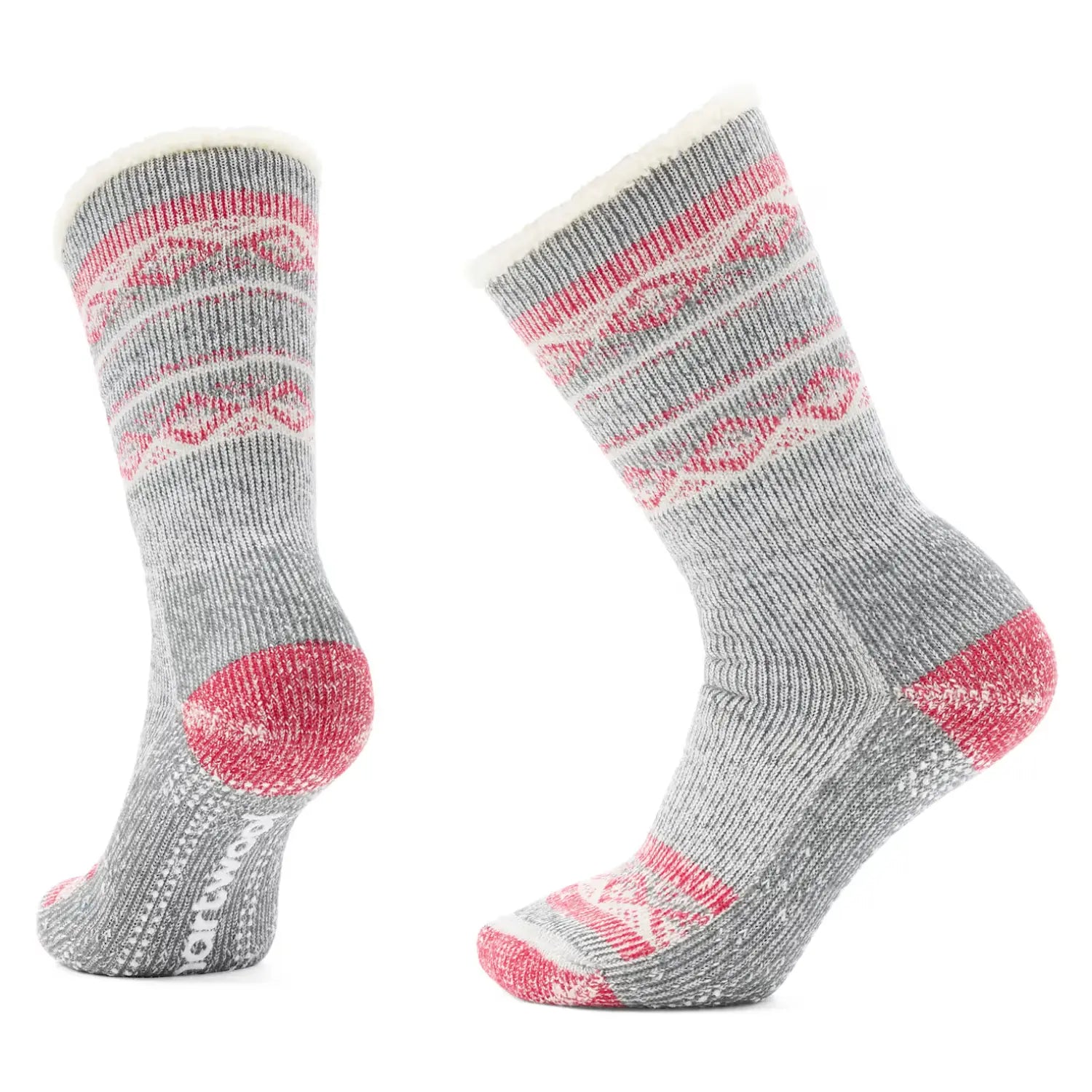 smartwool everyday cozy slipper socks in charcoal color pair view