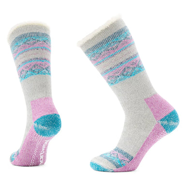 smartwool everyday cozy slipper socks in medium gray color pair view