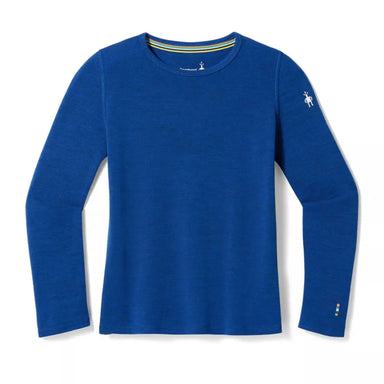 Smartwool K's Classic Thermal Merino Base Layer Crew, Blurberry Hill Heather, front view 