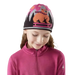 Smartwool Kid's Reversible Art Beanie in Terracotta, front view on model 