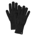 Smartwool Liner Glove in Black, front and back view flat