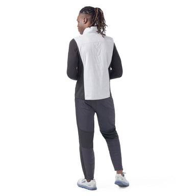 Smartwool M's Smartloft Vest, Storm Grey, back view on model 