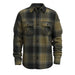 smartwool mens anchor line shirt jacket in winter moss plaid front flat view