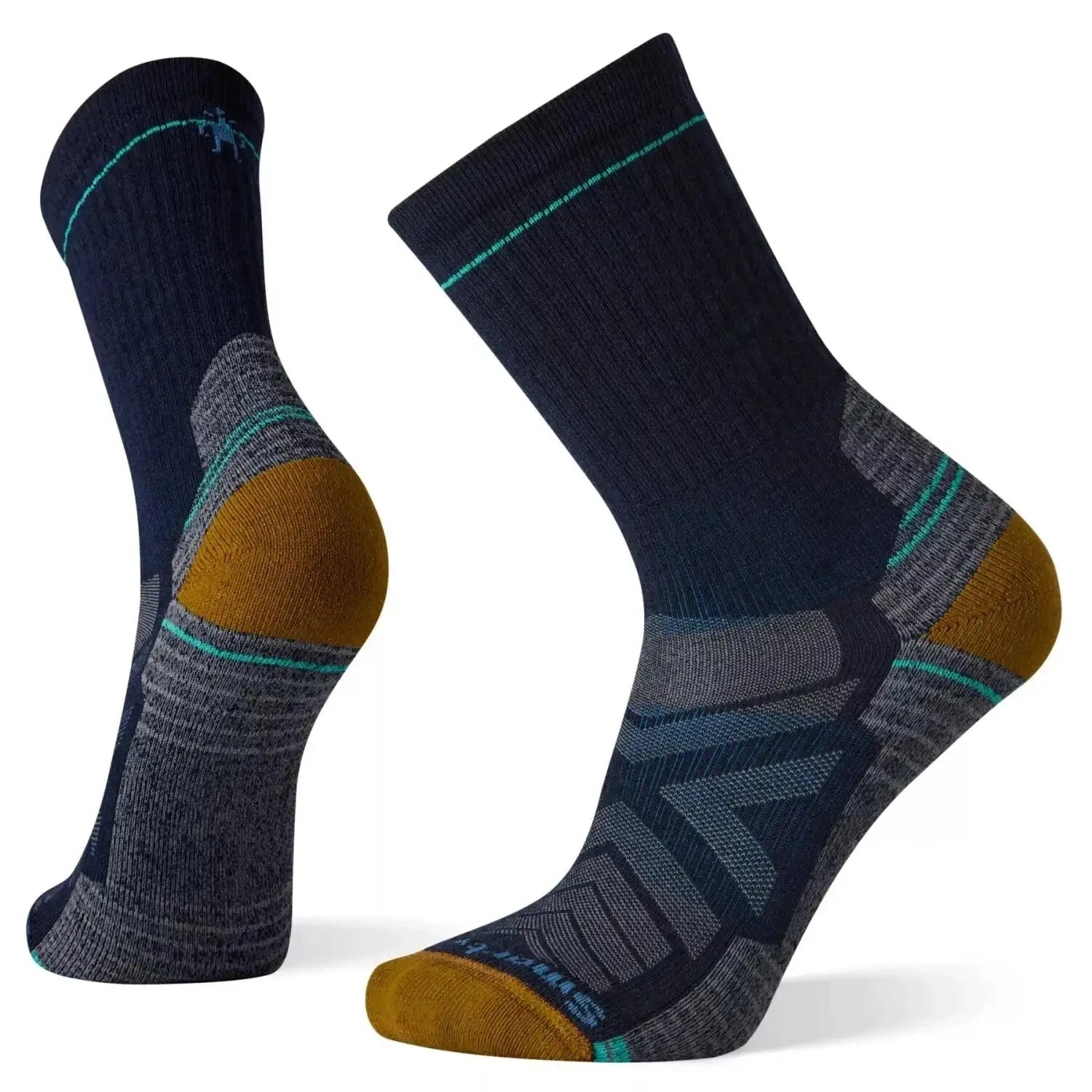 Smartwool Men's Hike Light Cushion Crew Socks shown in the Deep Navy color option.