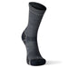 Smartwool Men's Hike Light Cushion Crew Socks shown in the Medium Gray color option front view, single sock shown.