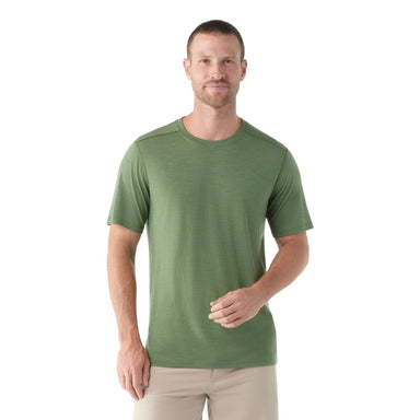 Smartwool Men's Merino Short Sleeve Tee Fern Green Model Front