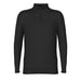 Smartwool M's Sparwood 1/2 Zip Sweater, Charcoal Heather, front view flat 