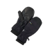 Smartwool Smartloft Mitten in Black, front and back view flat