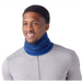 smartwool thermal merino reversible neck gaiter in deep navy color shift front model view