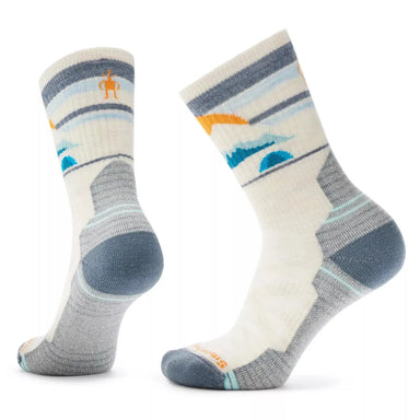 Smartwool Women's Hike Mountain Moon Crew Socks shown in the Moonbeam color option.