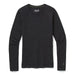 Smartwool Women's Classic Thermal Merino Base Layer Crew Charcoal Heather Flat Front View