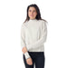 smartwool womens edgewood mock neck sweater in natural donegal front model view