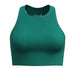 Smartwool Women's Intraknit™ Crop Bra Emerald Heather Flat Front