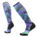 smartwool womens ski electric lotus print over the calf socks 