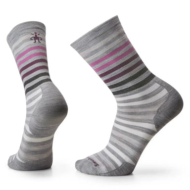 Smartwool Men's Everyday Spruce Street Crew Socks shown in the Light Gray color option.