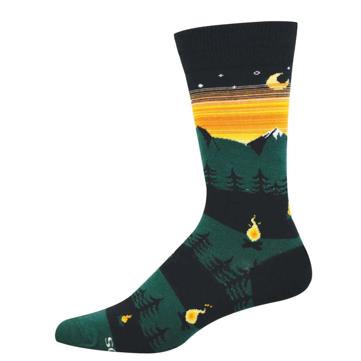 Socksmith Cotton Crew Socks in black campfire vibes