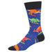 Socksmith Cotton Crew Socks in blue/skate or dino