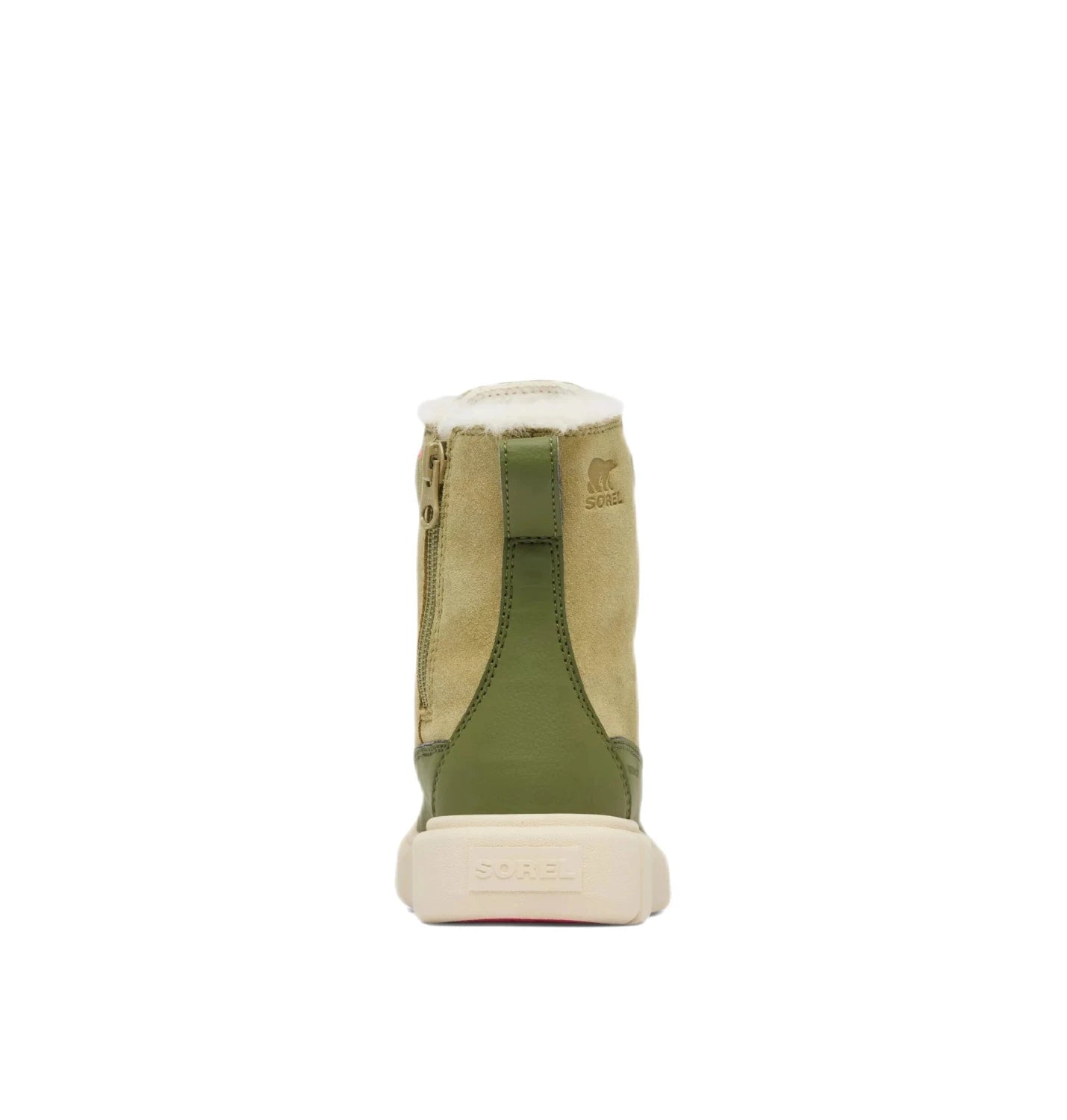 Sorel K's EXPLORER™ III Waterproof Boot, Savory Bleached Ceramic, back view