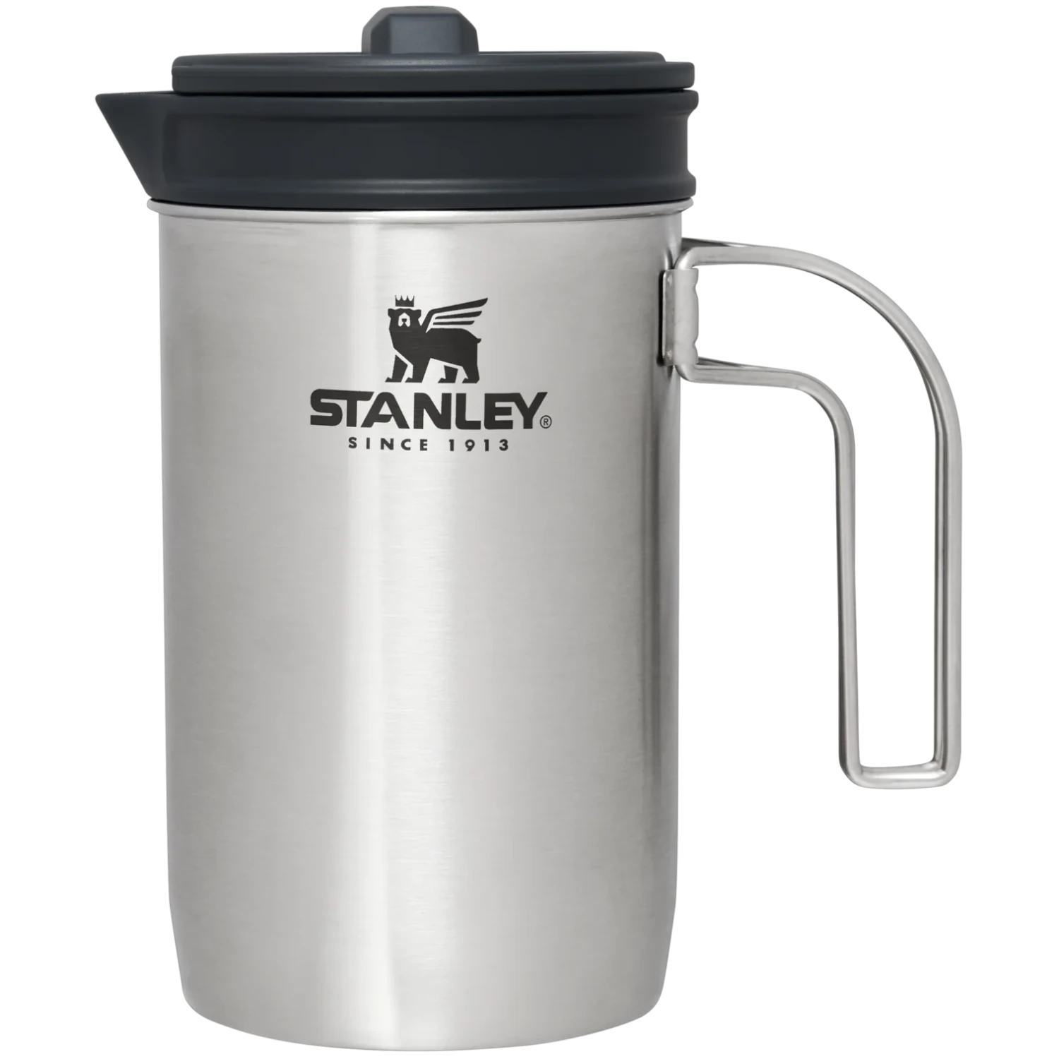 Stanley Adventure All-in-One Boil + Brew French Press 32oz stainless front view