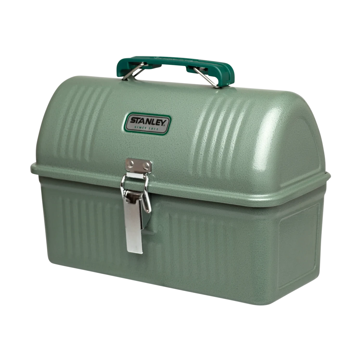 Stanley Classic Lunch Box 5.5 QT in hammertone green side