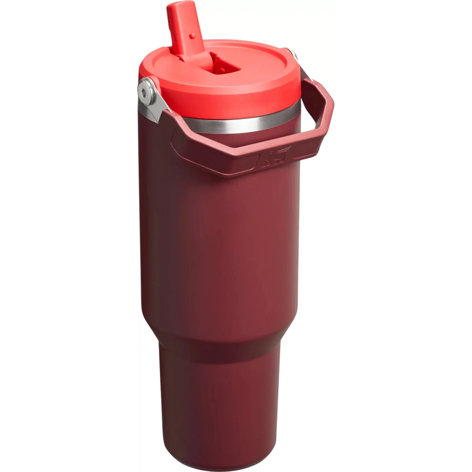 Stanley The IceFlow™ Flip Straw Tumbler 40oz in cranberry, back view