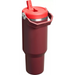 Stanley The IceFlow™ Flip Straw Tumbler 40oz in cranberry, back view