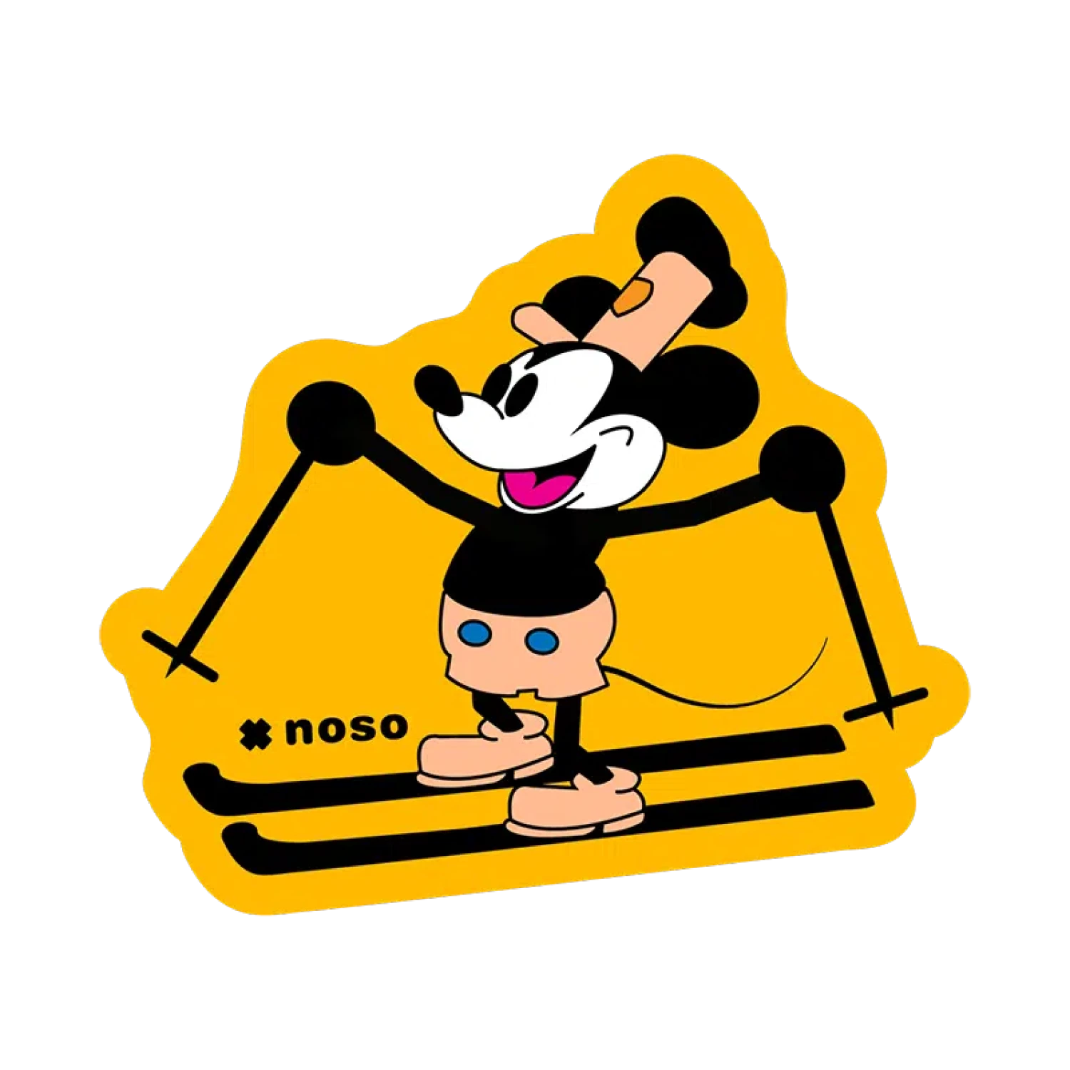 NoSo Gear Repair Patch in skiing steamboat willie