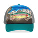 Sunday Afternoon K's Artist Series Trucker, Rainbow Trout, front view 