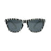 Sunnies Kid's Polarized Sunglasses in z is for zebra, front view