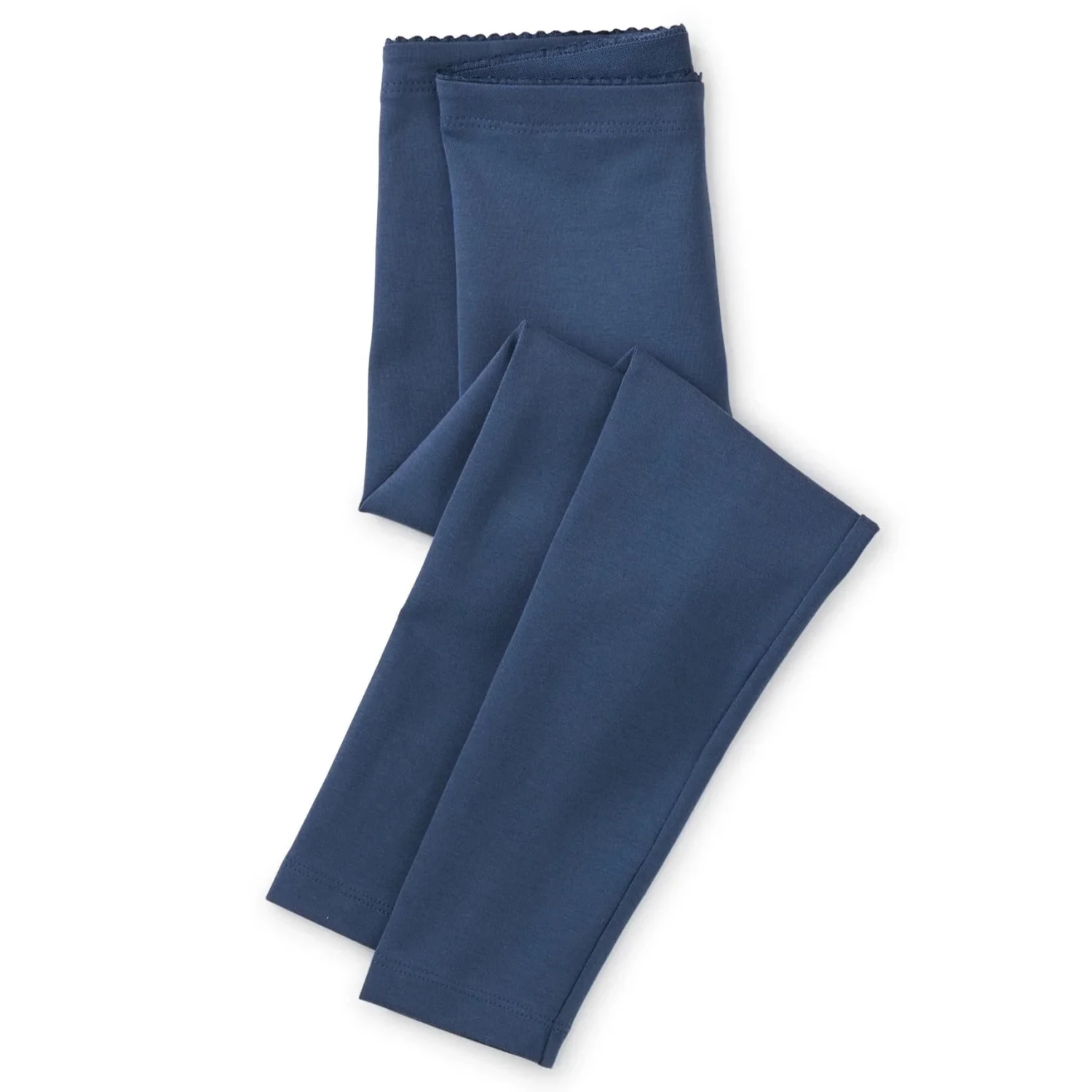 Tea Collection girls solid leggings in triumph, flat side view