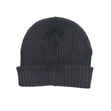 tentree cork patch beanie in forest river green back flat view