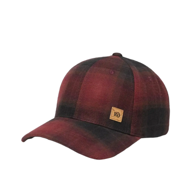 Tentree Forest Cork Icon Elevation Hat, red plaid