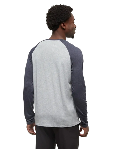 Tentree Men's Treeblend Baker Henley Longsleeve, back view