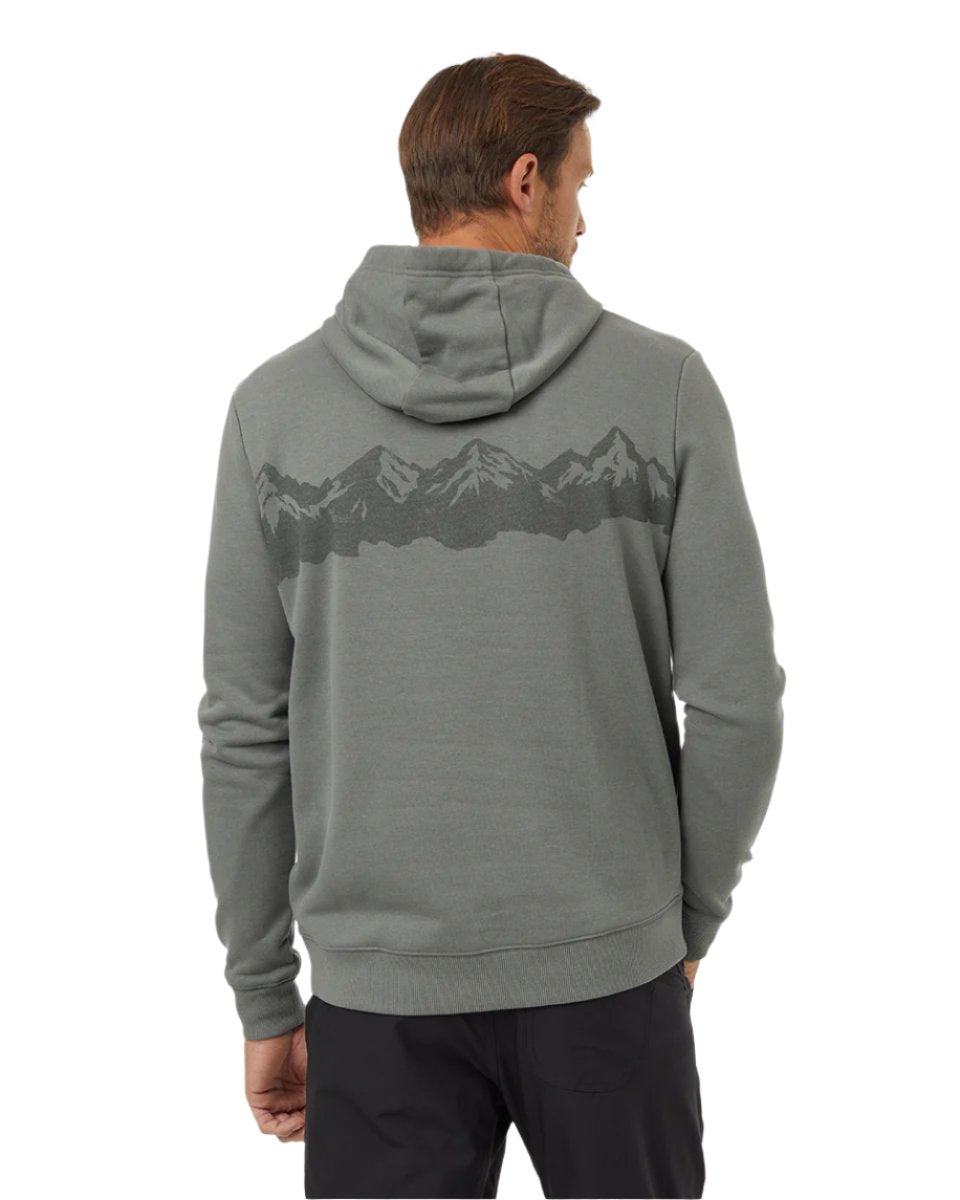 tentree mens mountain range hoodie back model view