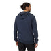 tentree mens Sasquatch hoodie in midnight blue heather hockey back model view