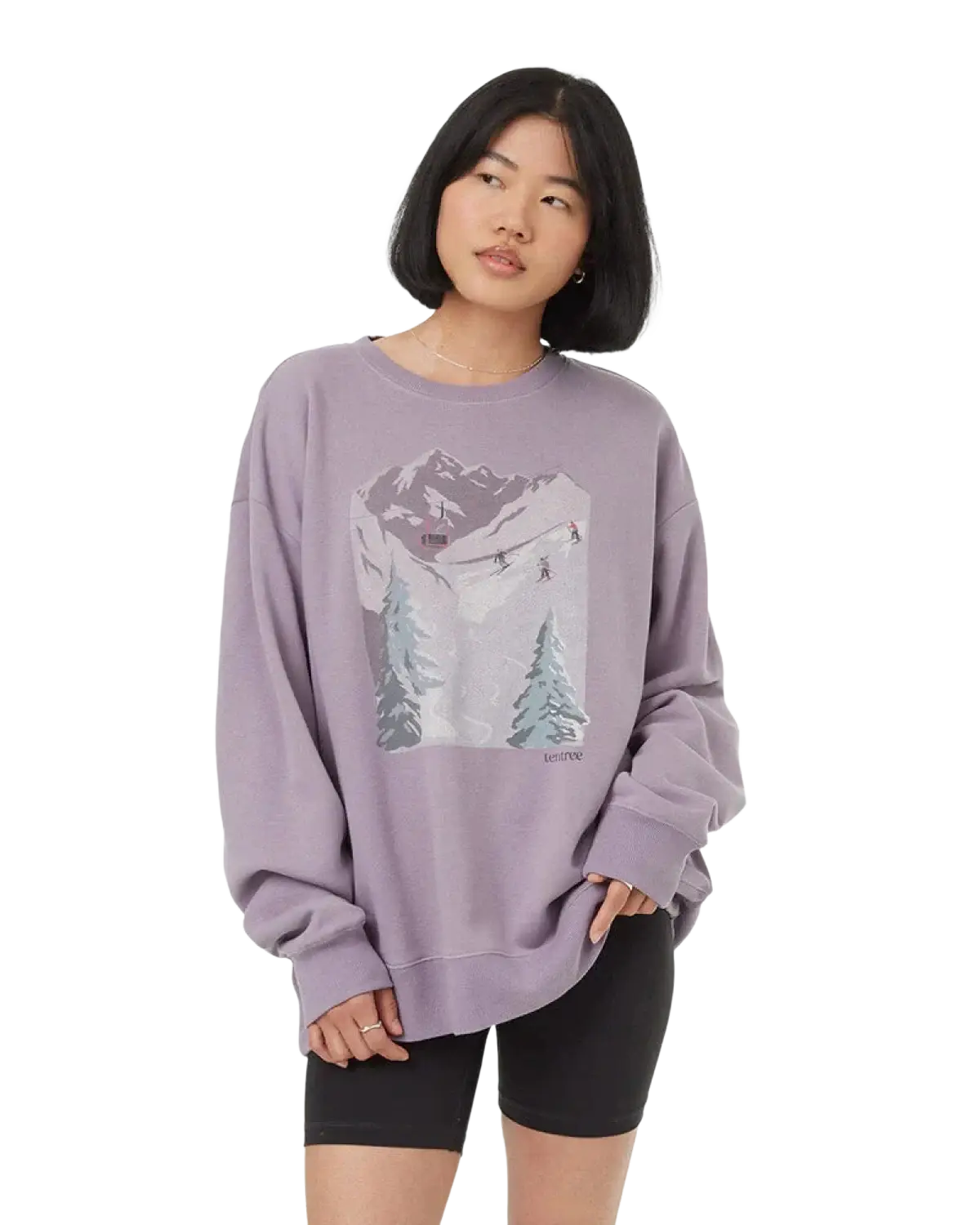 Tentree Women's Alpine Oversized Crew, front view