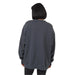 tentree women's alpine oversized crew in graphite lavender back model view