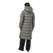 tentree women's cloud shell long puffer in mineral back model view