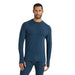 Terramar M's Thermolator Midweight Performance Baselayer Crew Top, Nightshadow, front view on model