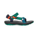 Teva Kid's Hurricane XLT 2 shown in the Blue Coral Multi color option. Side view shown. 